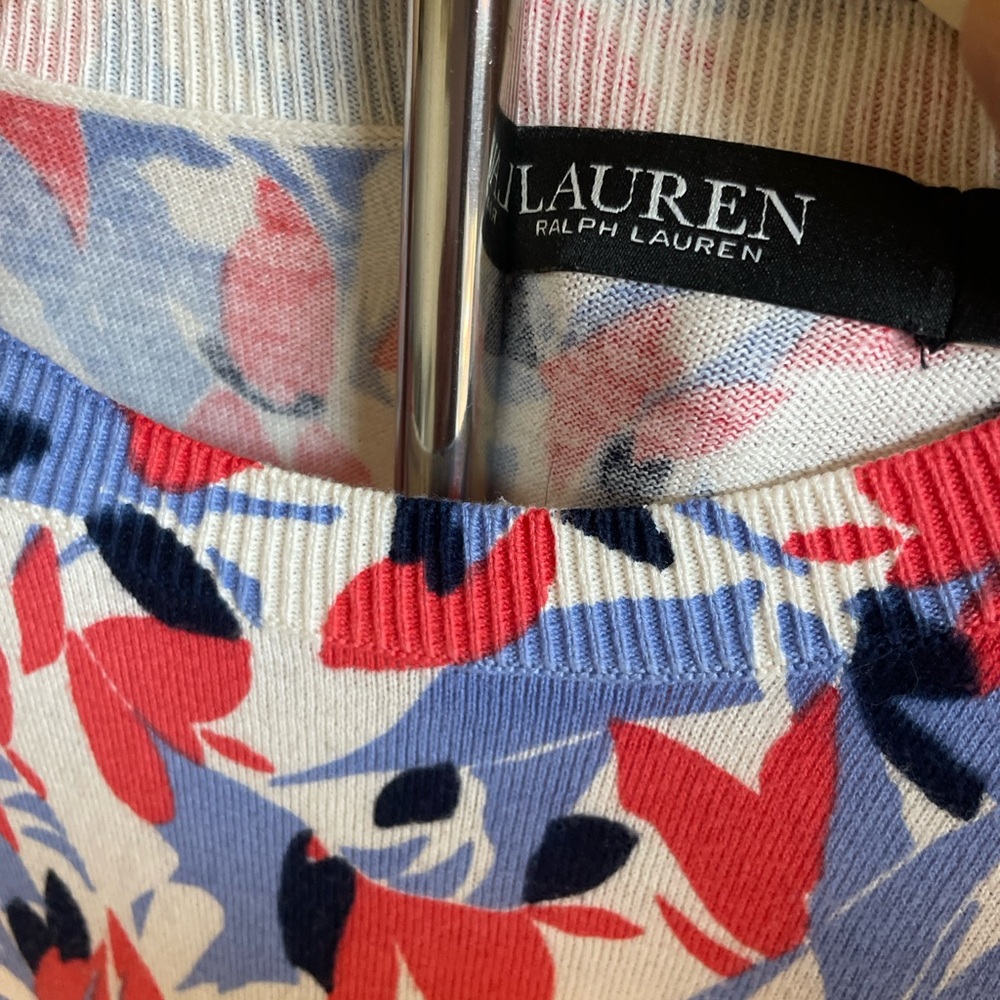Ralph Lauren Black Label Graphic Print Short Sleeve Top - Picture 4 of 5